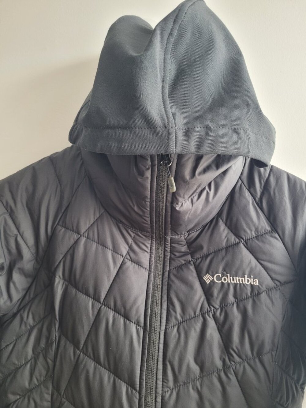Columbia Women's Omni-Heat Black Hooded Light Puffer Coat-XS - Picture 3 of 10